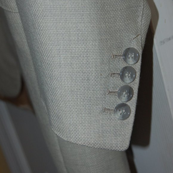 Vincent Nicolosi Handmade Fine Linen Blazer Sz 46 - Picture 4 of 8